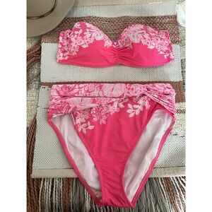 Lilly Pulitzer Aislyn Top Yarrow Bottom 2 Piece Bikini Shadow Dancer 12/14